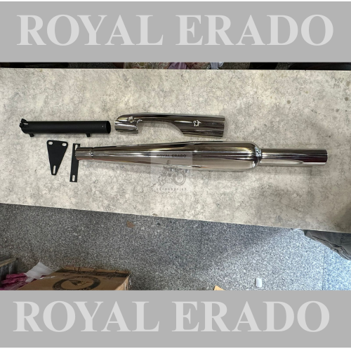 Royal Enfield meteor 350 Goldstar exhaust with db killer and db killer plate for base sound