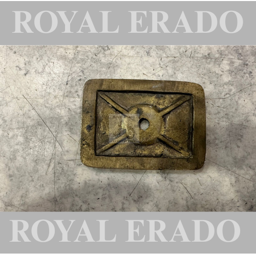 Royal enfield 1962 vintage g2 old model bullet 350 standard electra cast iron engine tappet plate engraved in brass