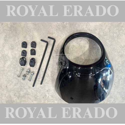 Royal Enfield meteor 350 super meteor 650 hunter 350 thunderbird 350 Harley Davidson street 750 street rod Windhsield visor heavy quality black colour