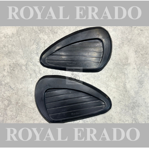 Royal enfield classic rubber knee pads with double side tape fit to electra standard thunderbird interceptor 650
