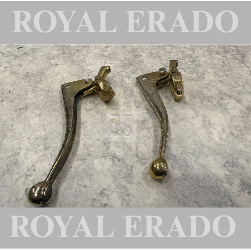Royal enfield old model lever in brass with engraving antique design for standard vintage g2 1962 bullet 350
