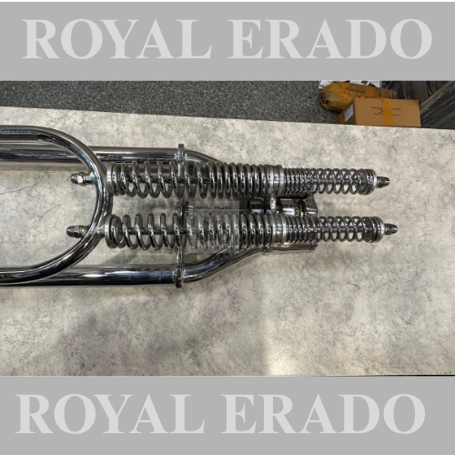 Royal enfield classic electra standard thunderbird grider springer front fork in chrome front shocker for harley style chopper bobber