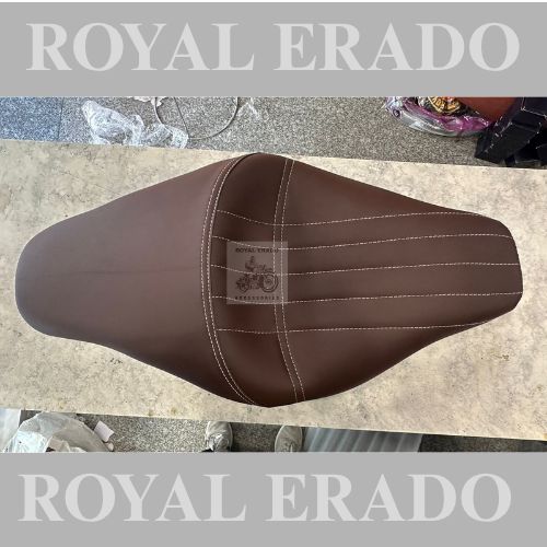 Bobber chopper style brown seat for Royal enfield vintage g2 1962 old model bullet 350 ,classic electra standard reborn battalion