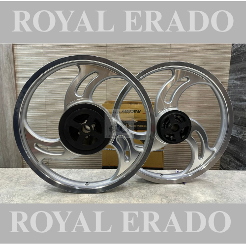 Raceby kingway 3s 3 spoke chrome alloy wheel for Royal enfield standard abs and electra