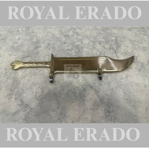 Royal enfield brass front mudguard, kirpan knife, Khanjar sward for reborn classic electra and standard battalion vintage g2 1962 old model bullet 350 cast iron engine, CI engine