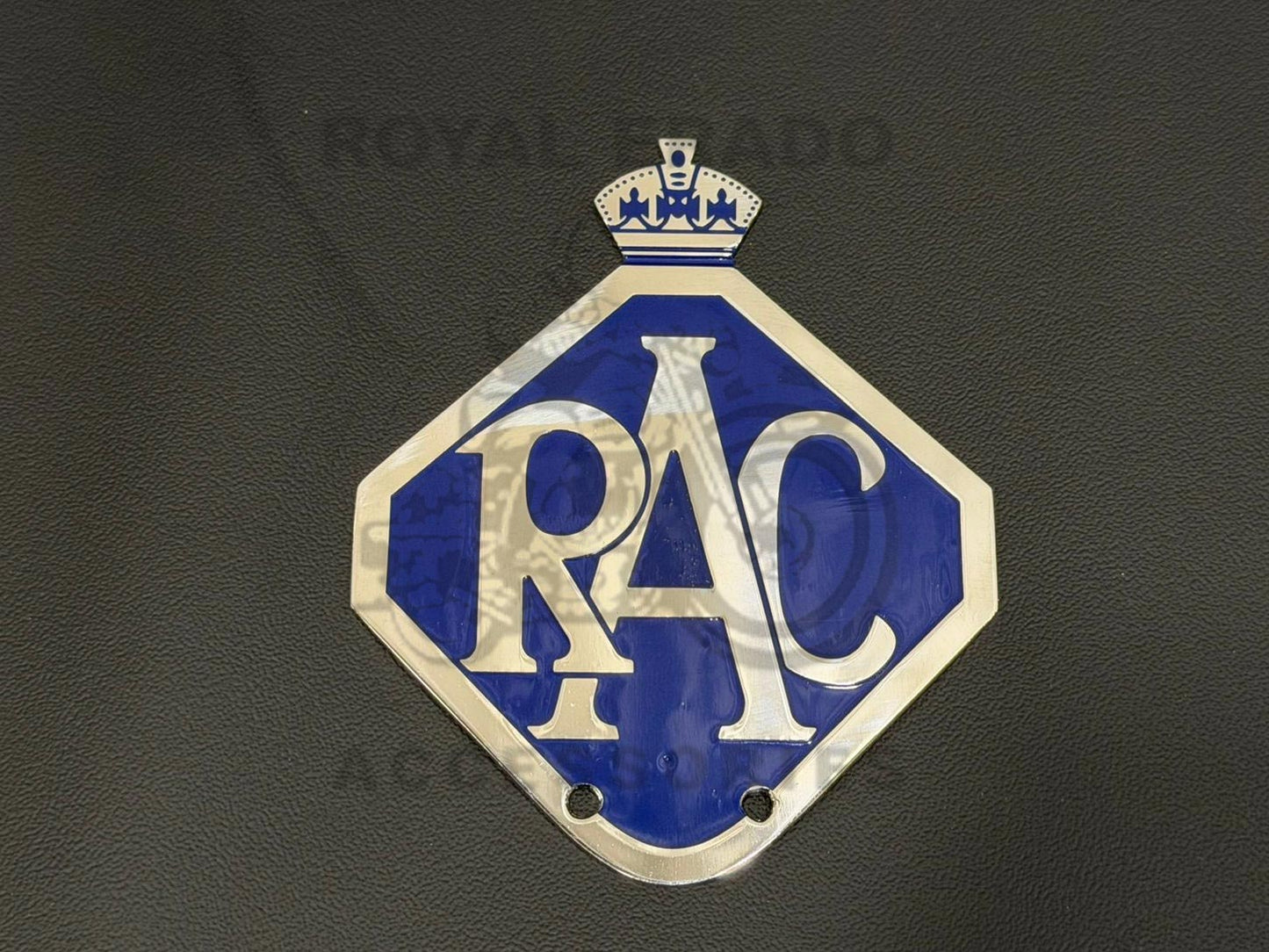 Vintage Royal Automobile Club Rac Royal Automobile Club Of Victoria Metal Car Grill Badge Emblem