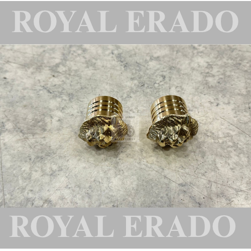 Royal Enfield brass handle weight with lion logo for Classic (BS3-BS4) Electra Standard and vintage G2 1962 old model bullet 350.