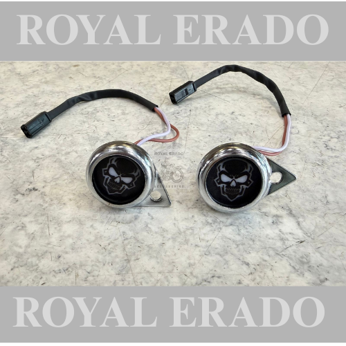 Royal enfield skull parking light for classic Electra standard reborn battalion.