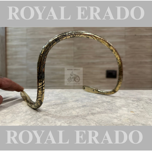 Royal enfield brass engraved seat handle for classic Electra standard vintage g2 1962 old model bullet 350