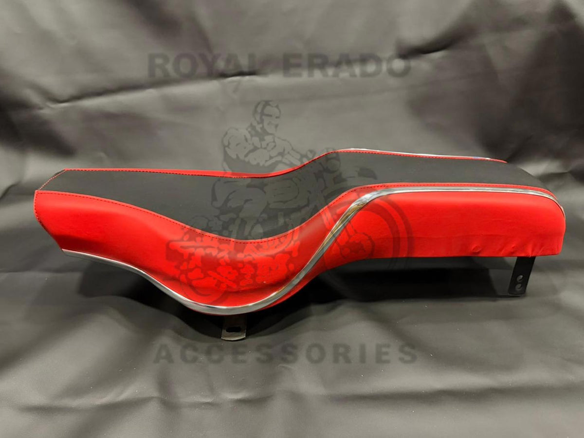 Royal Enfield Red & Black Comfortable Seat For Classic Electra Electra Standard Vintage G2 1962 Old Model Bullet 350