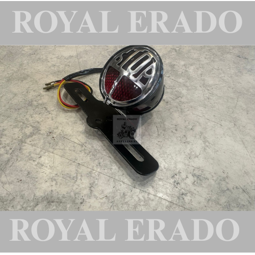 Royal enfield classic electra standard vintage g2 old model bullet 350 rear stop number plate with stand