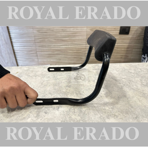 Royal enfield rear seat backrest back rod seat handle in black for classic electra and standard and old bullet 350 1962 g2 vintage