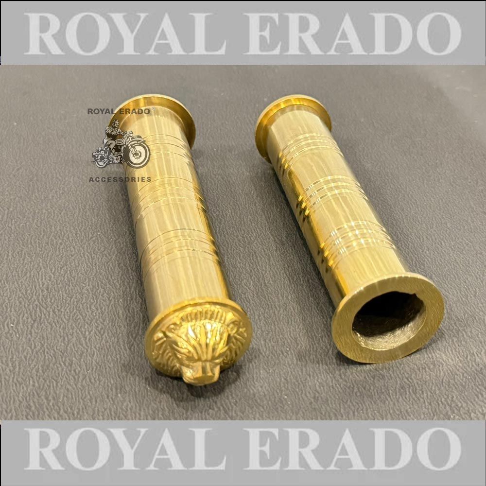 Brass Lion Grip Universal For All Bikes Royal Enfield Classic Electra Standard Reborn Classic New Standard Battalion Jawa, Yezdi Avenger