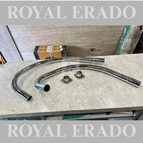 Royal enfield classic electra standard left and right bend pipe for double boar royal enfield