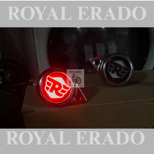 Royal enfield R logo parking light pilot lamps for classic electra standard and old model g2 vintage 1962 model