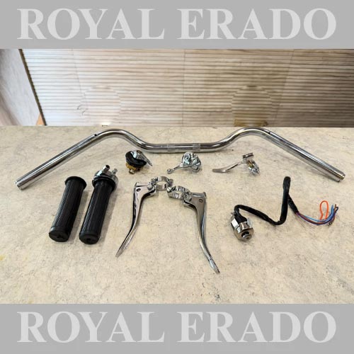 Vintage G2 Chrome Handle Lever Kit for Bullet 350 RE