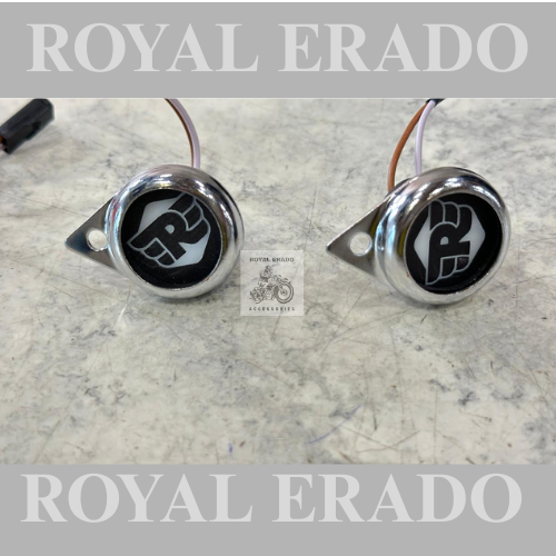 Royal enfield R logo parking light pilot lamps for classic electra standard and old model g2 vintage 1962 model
