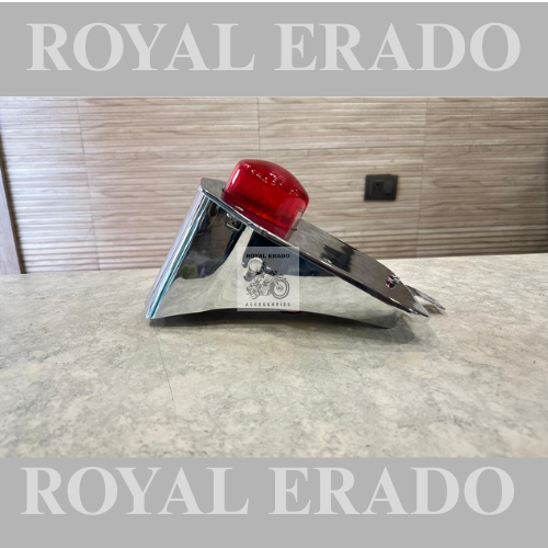Royal enfield classic electra standard vintage g2 1962 old model bullet 350 rear number plate in chrome