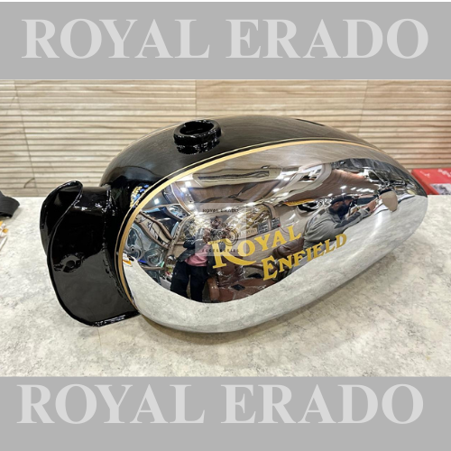 Royal enfield vintage g2 1962 old model bullet 350 classic electra standard thunderbird tank Machimo design black chrome for ci engine & uce efi engine