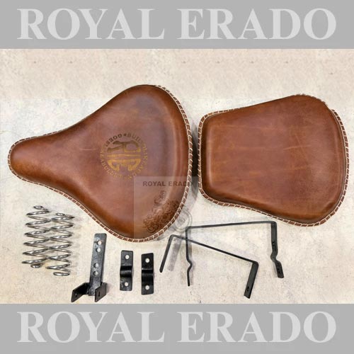 Vintage G2 1962 Old Model Bullet 350 Arjun Reddy Kabir Singh Leather Seat In Brown For Royal Enfield Classic Electra Standard Reborn Classic