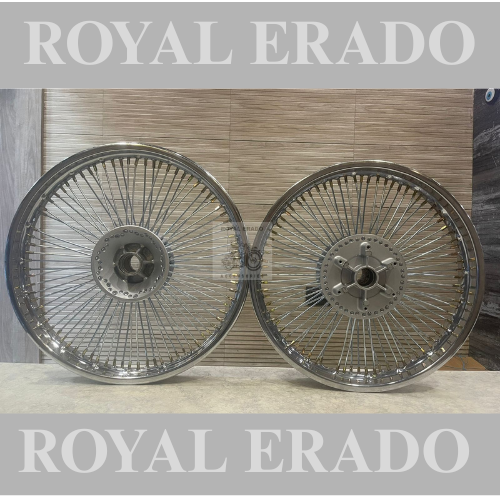 Royal enfield classic electra standard Rarley design 100 spoke wheel rim with straights spokes