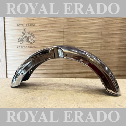 Royal Enfield Standard 350 Chrome Front Mudguards To Give A Vintage G2 1962-style Look To Your Bike