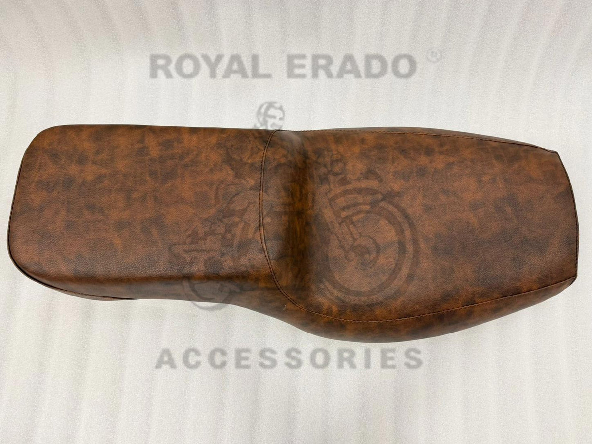 Rustic brown colour, comfortable seat for Royal Enfield Classic Electra Standard Vintage G2 1962 old model Bullet 350