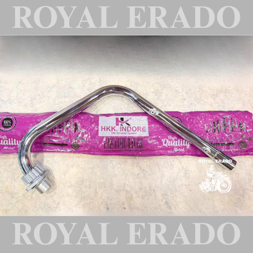 HK Company L-type bend pipe free low chrome for Royal Enfield Classic Electra Standard BS-3, BS-4