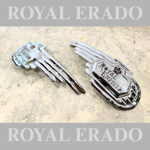 Tank Monogram heavy Chrome For Royal Enfield for vintage G2 1962 old model Bullet 350 Standard cast iron engine.