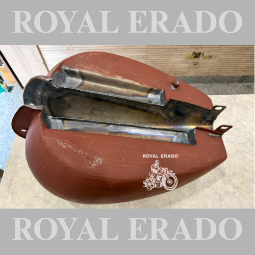 Royal Enfield broad big 18 to 20 litter tank without paint vintage old model g2 1962 style Bullet 350 Standard Electra Classic.