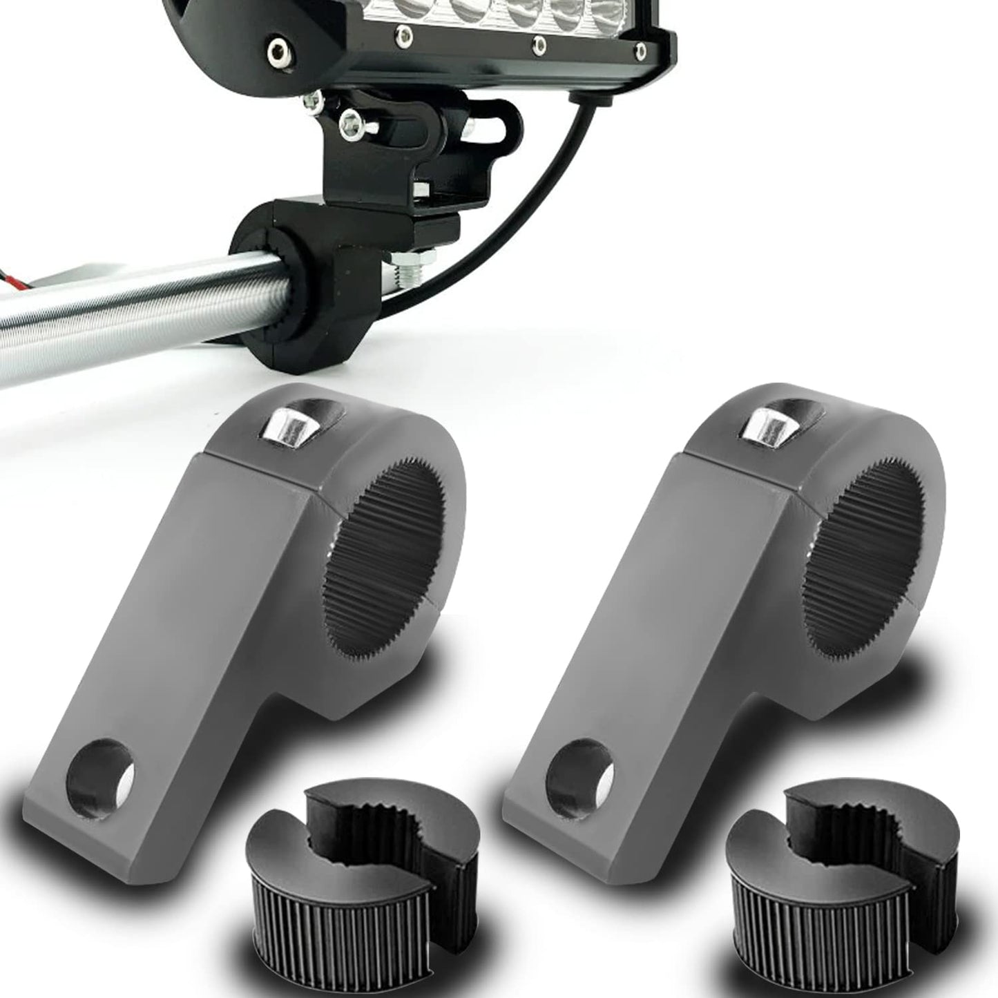 FOG LIGHT LAMP CLAMP UNIVERSAL FOR ALL BIKES ROYAL ENFIELD , CLASSIC , ELECTRA ,JAWA, ETC