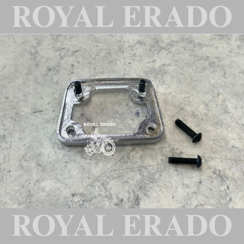 Royal Enfield UCE model Classic Electra Standard Tappet plate with glass in chrome to see the oil inside the bike and the Tappet moving.