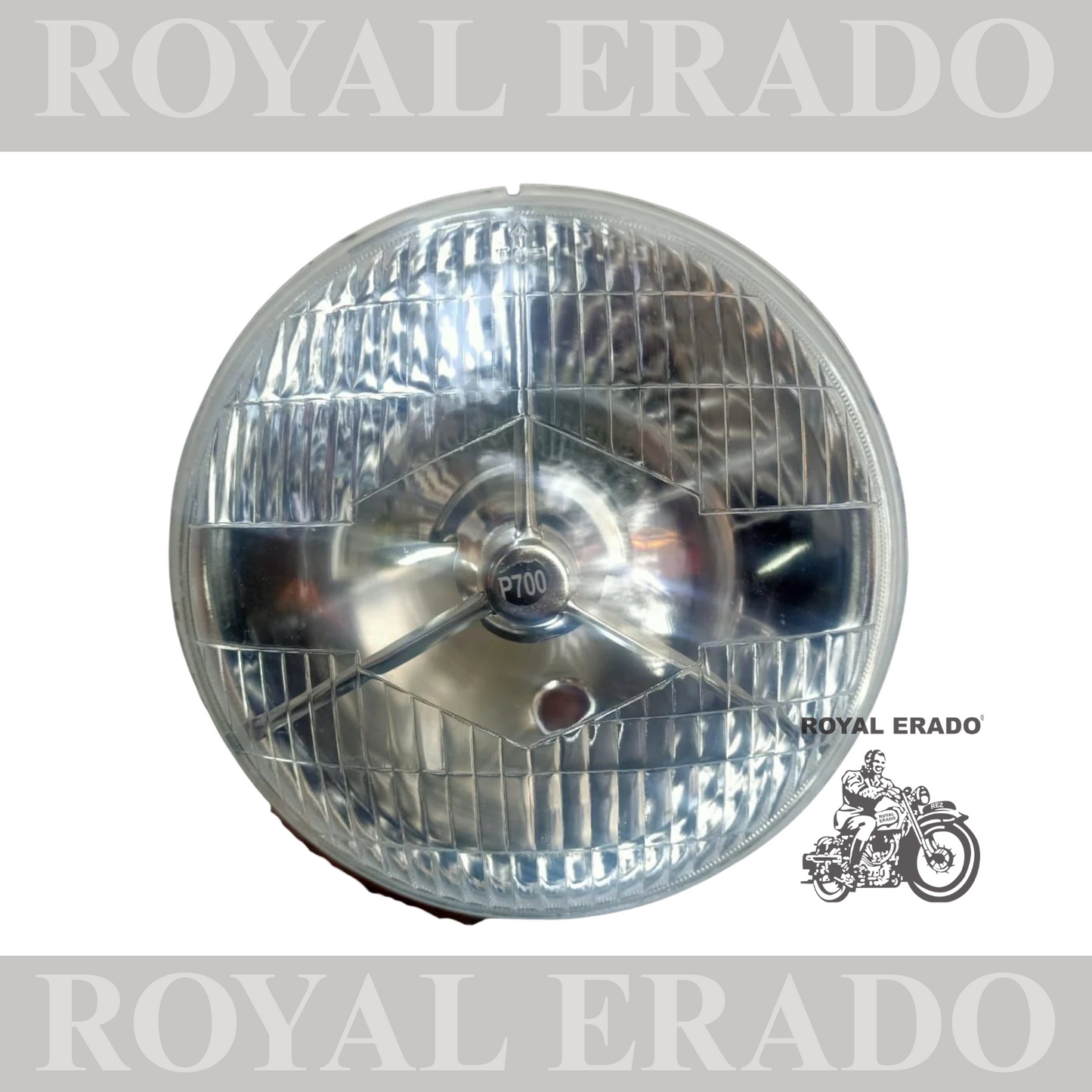 VINTAGE MOTORCYCLE ROYAL ENFIELD , BSA LUCAS MERCEDES 7" HEAD LIGHT BEAM