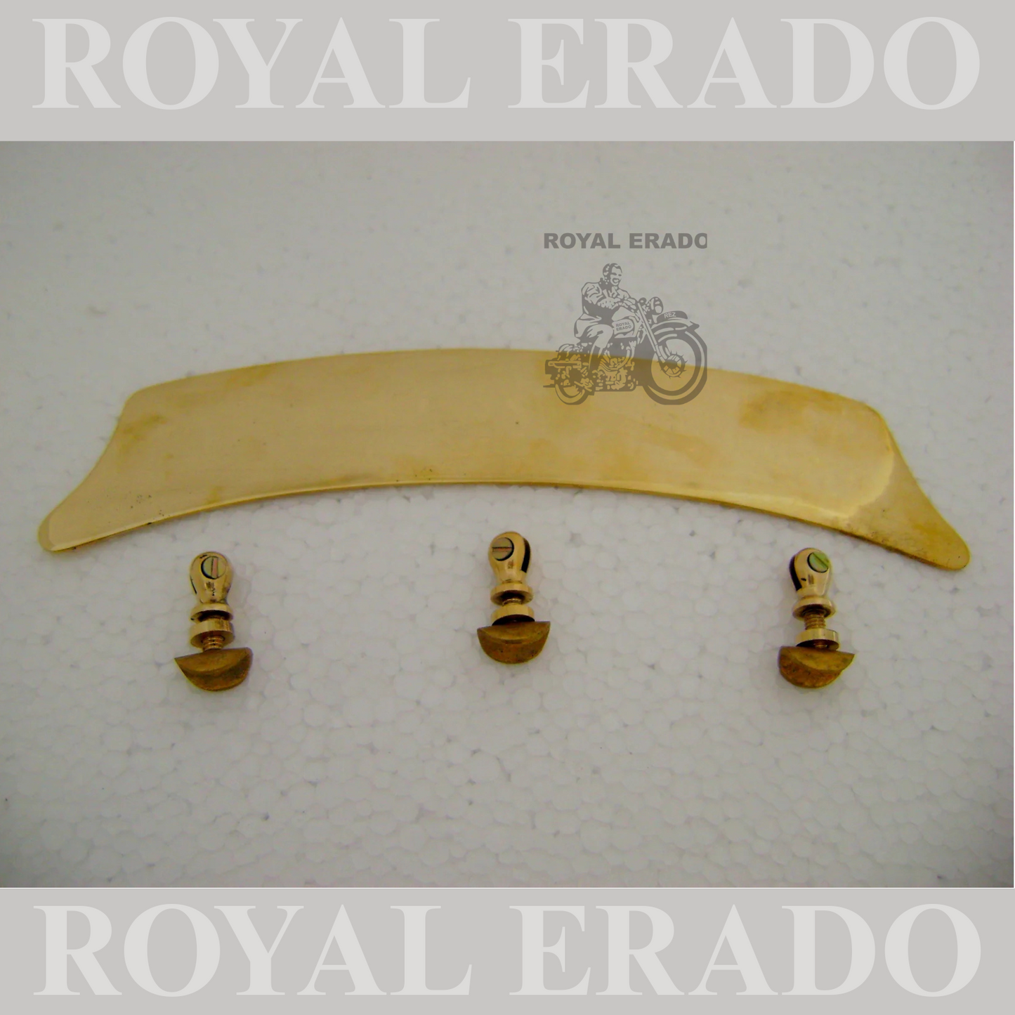 universal brass number plate vintage style with khutti for Front mudguard of royal enfield , bsa , jawa , etc