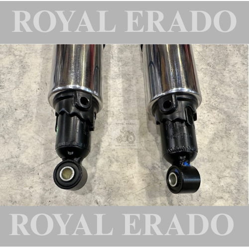 Royal enfield old model vintage g2 style bullet 350 standard full chrome shocker for standard and electra