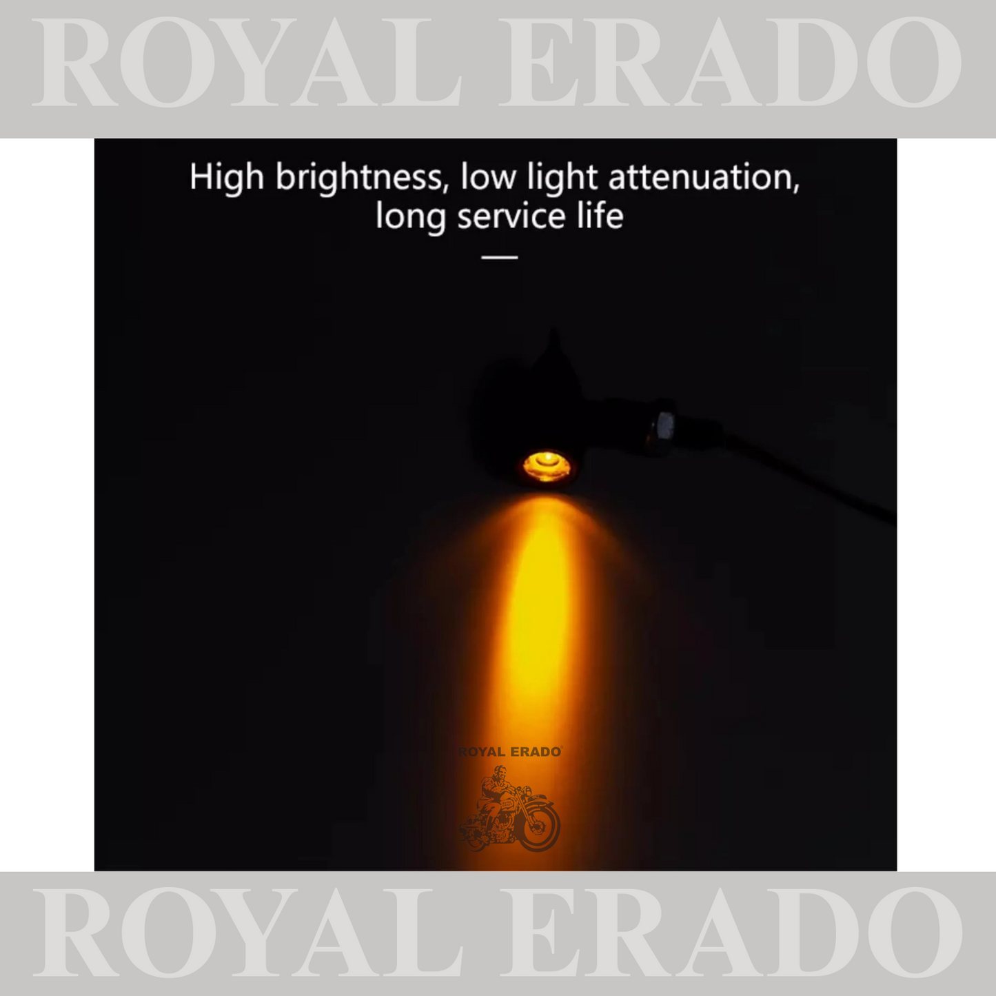 Side LED Indicator small Light SET OF 4 Original Waterproof Bullet Shape Turn Signal Lights for royal enfield classic Electra standard bobber chopper Harley Davidson style for classic Electra standard battalion reborn meteor 350 super meteor 650 hunter