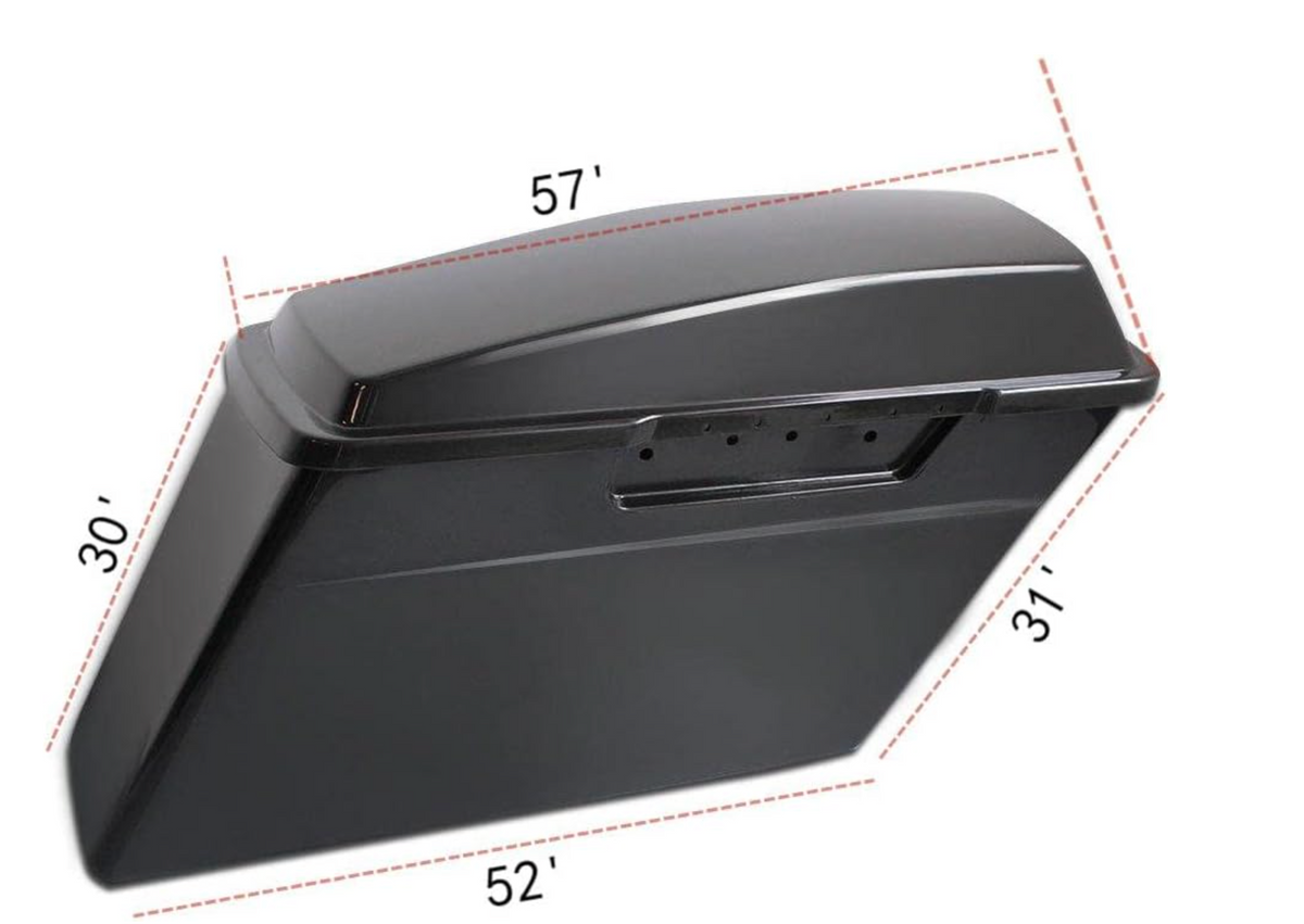 Harley Davidson style side boxes Side Panniers saddle bags for Harley-Davidson Low Rider, Road Glide, Fat Boy, Harley Street 750, Street Rod, Super Meteor 650, Meteor 350, &Classic 650, Jawa Perak, Goan Classic, Battion Standard, Reborn Classic