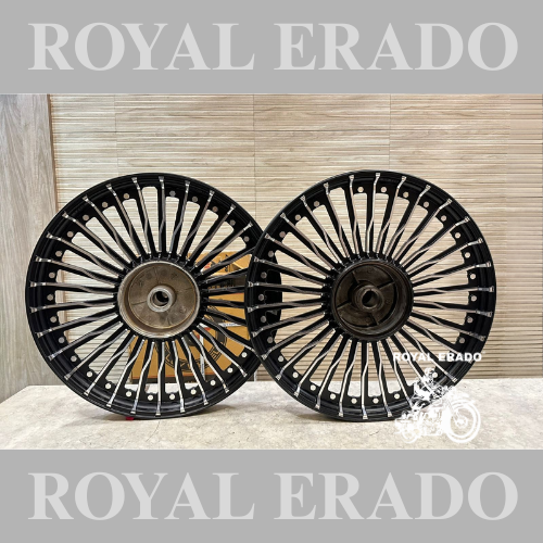 Raceby Kingway RX100 RX-135 RX-100 Alloy Wheels 30 Spoke Harley Design For Yamaha RX-100.