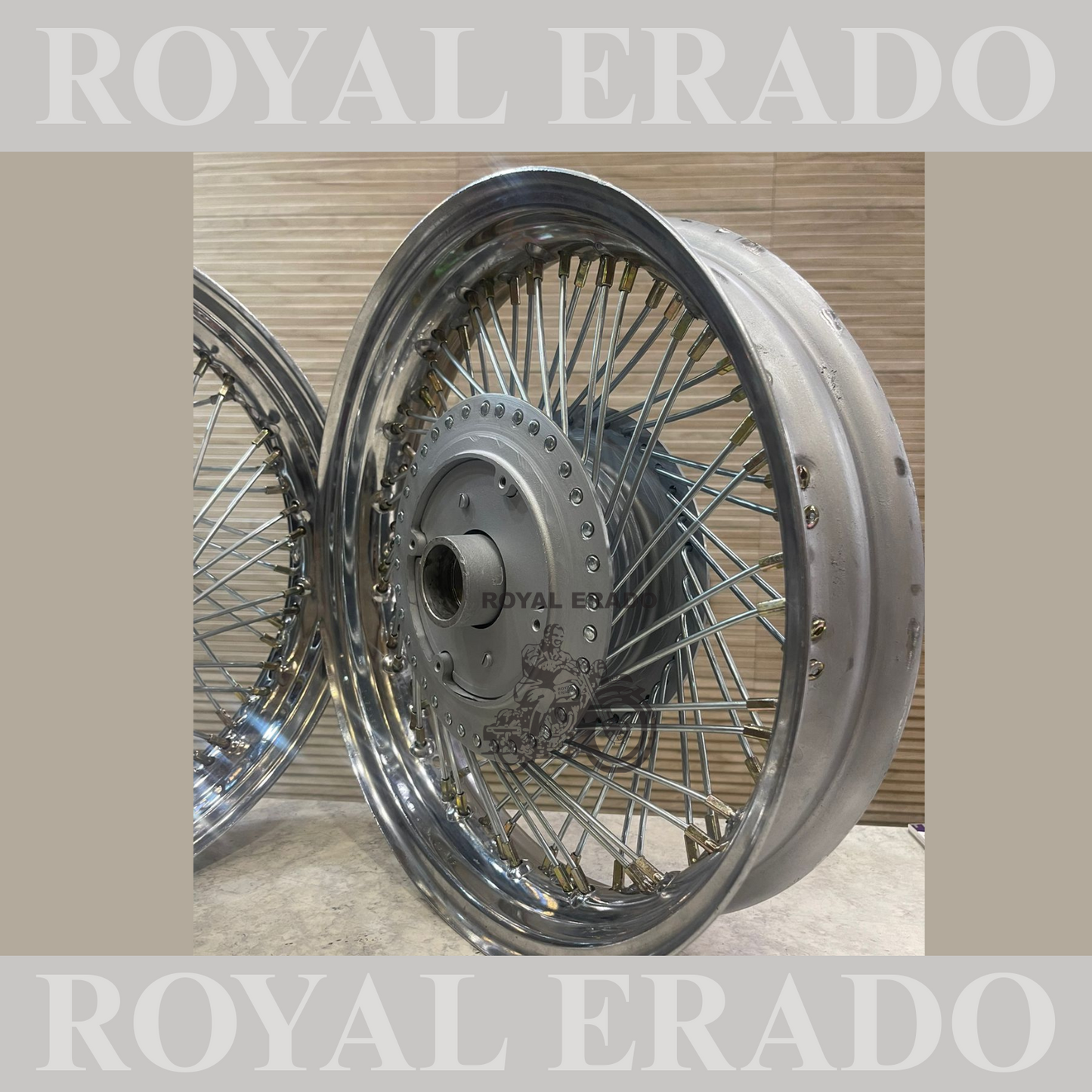 Royal Enfield classic electra standard & thunderbird 80 spoke multi spoke wheel rim in 15” for customization chopper bobberharley style look (multispoke )