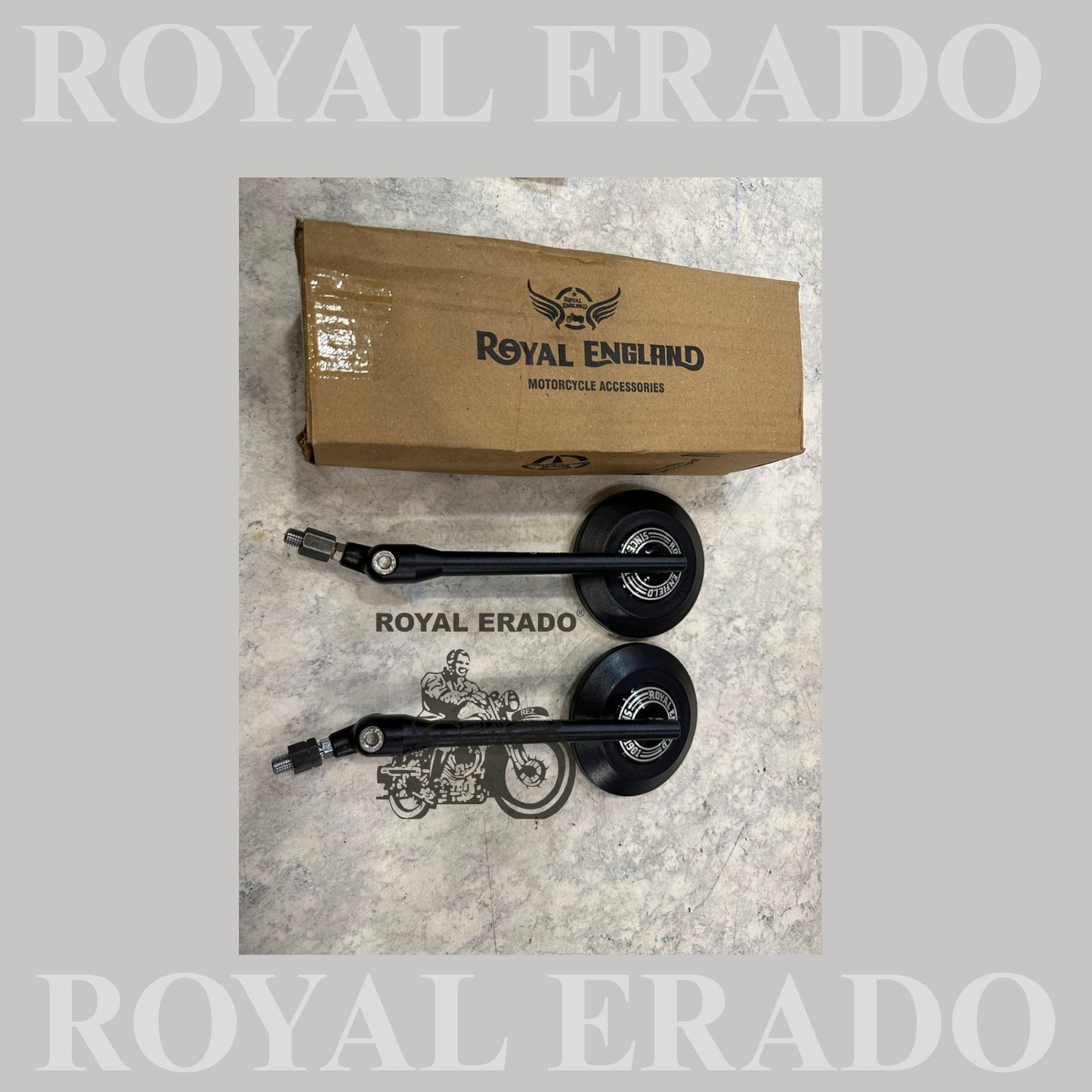 Royal Enfield touring mirror in black for Reborn Classic 350 Standard Battalion Hunter 350 Meteor 350 Vintage g2 1962 old model