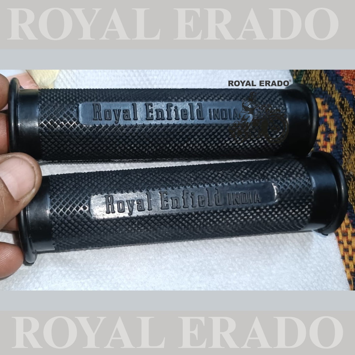 Royal Enfield old vintage 1962 g2 model footrest rubber Enfield India written