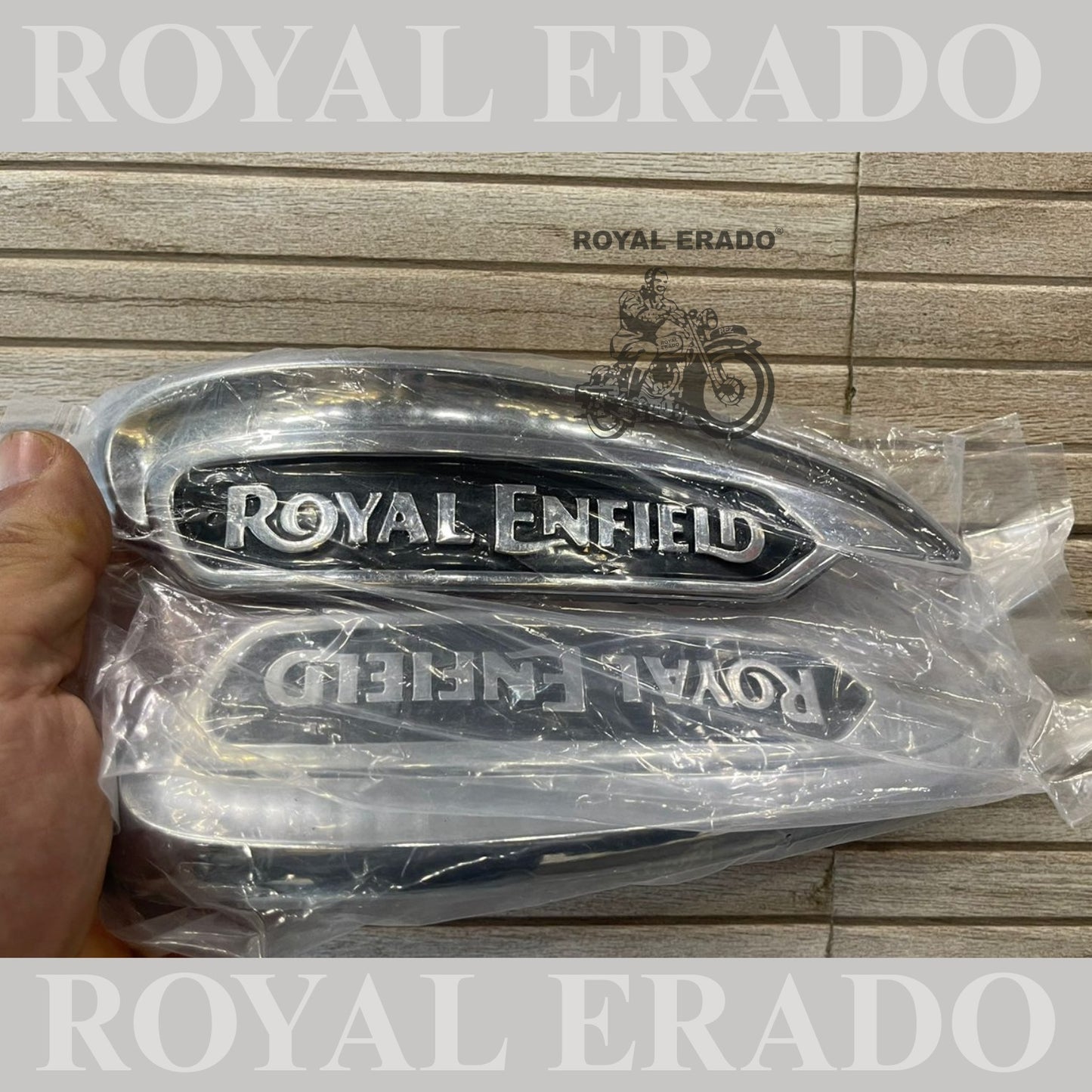 Royal Enfield Meteor 350cc tank monogram sticker with 3 3m tape