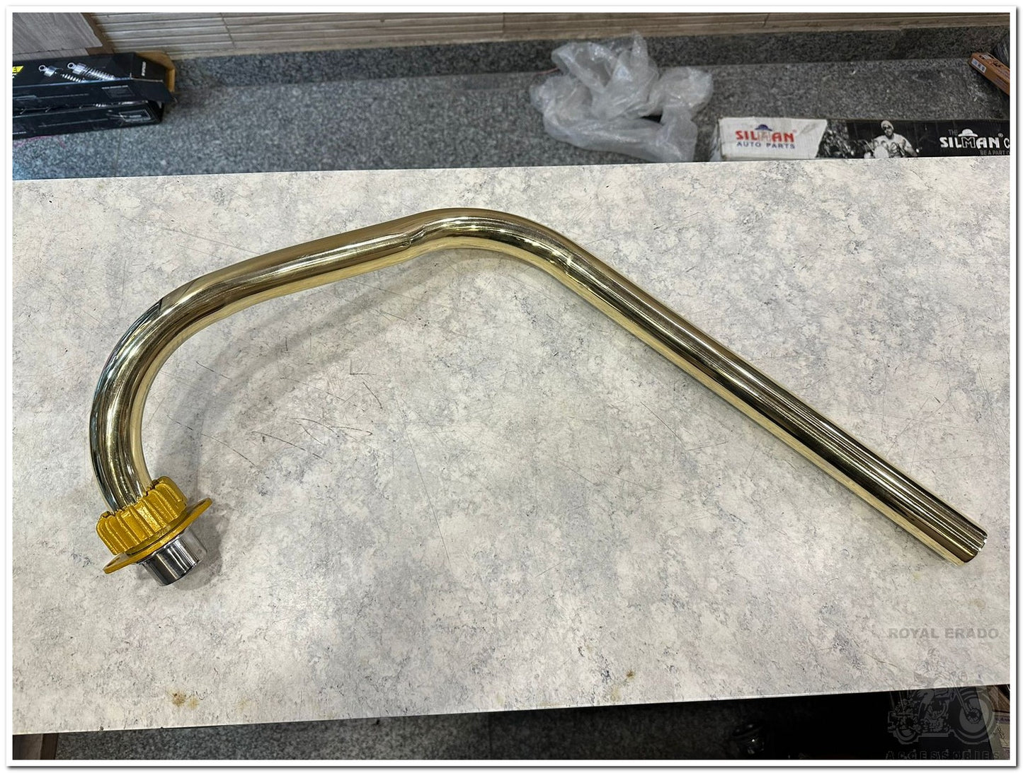Royal enfield vintage g2 1962 model old bullet classic electra standard brass L- type bend pipe