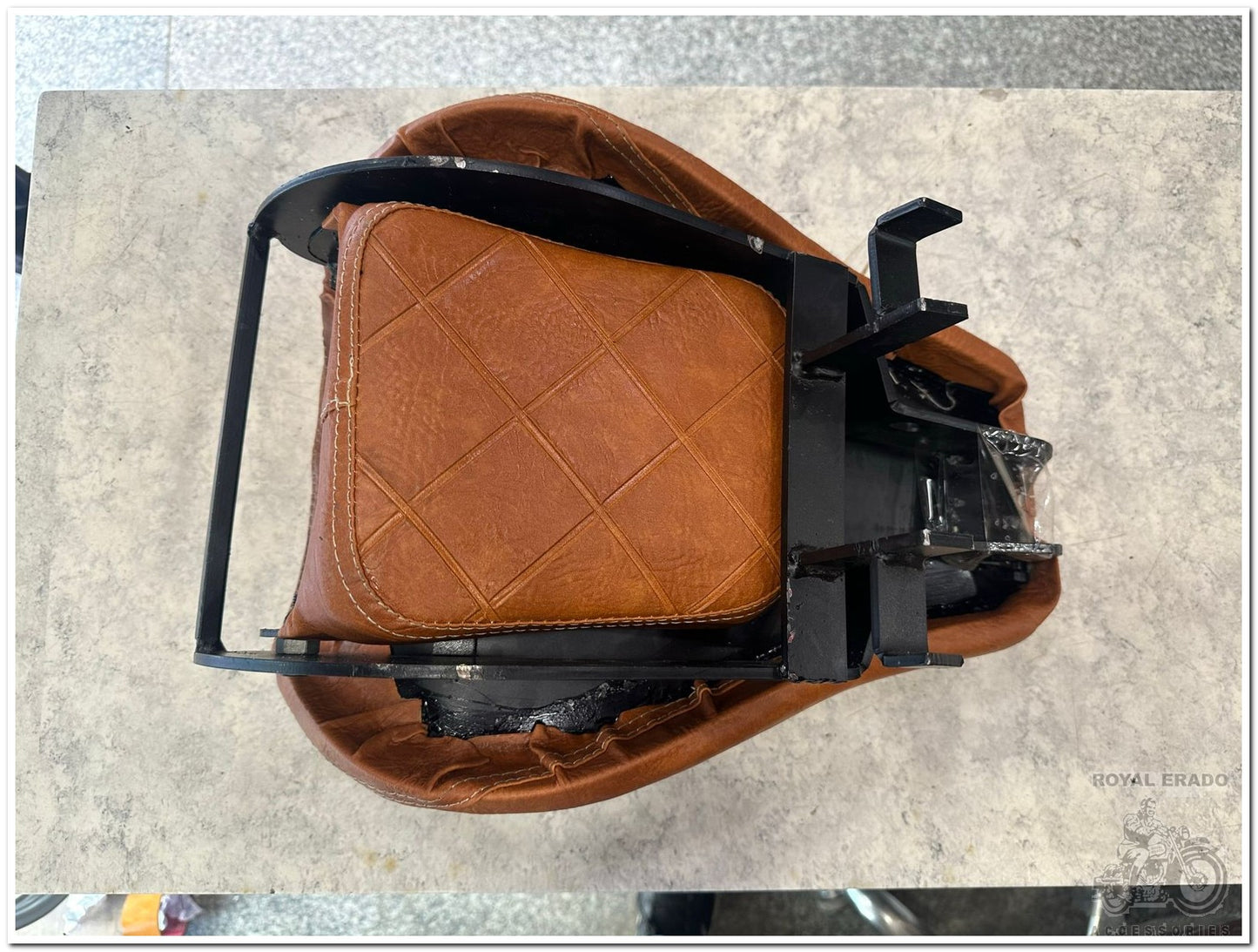 Jawa perak folding seat in tan colour