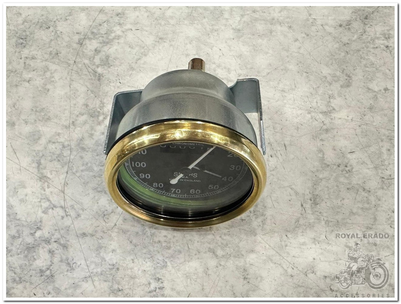 Royal enfild classic electra standard vintage g2 1962 old model bullet smith replica meter 120 miles with brass ring