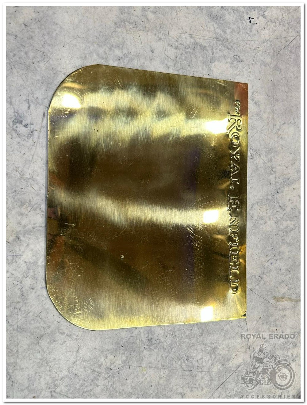 Royal enfield 1962 old model bullet g2 reborn classic electra battalion standard bullet 350 brass rear number plate