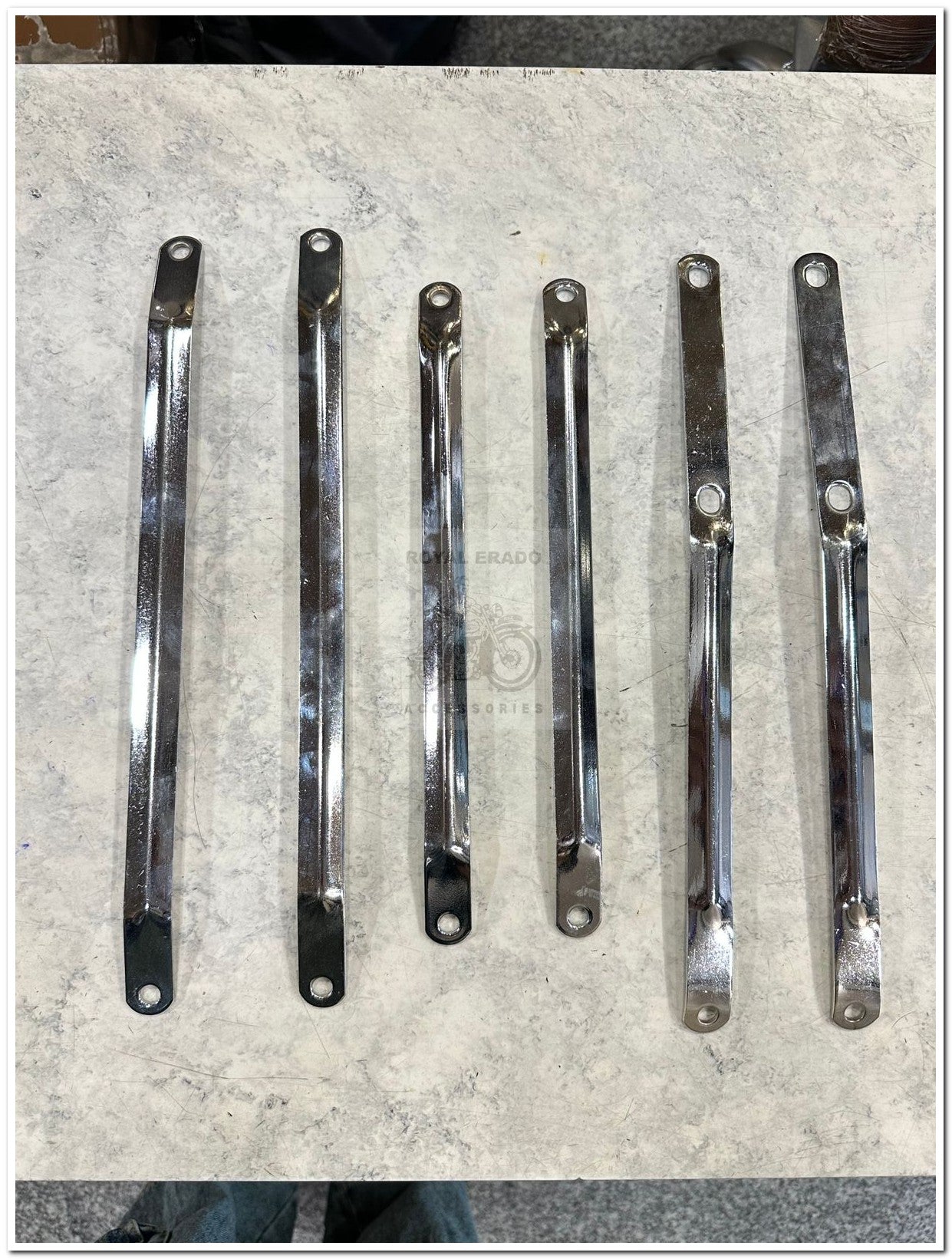 Royal enfield vintage g2 1962 bullet 350 old model standard classic electra front mudguard stay tan in chrome