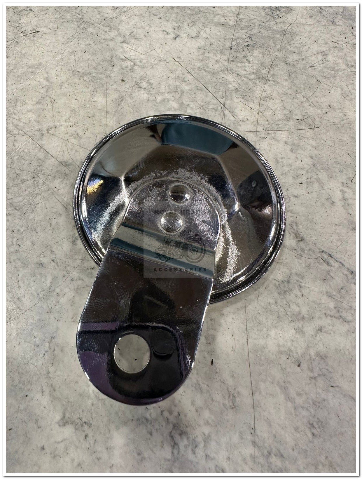 Royal Enfield chromed token holder British tax tag holder with Glass with made like gun for Royal Enfield vintage 1962 old model g2 , Classic Electra and Standard Battalion reborn classic