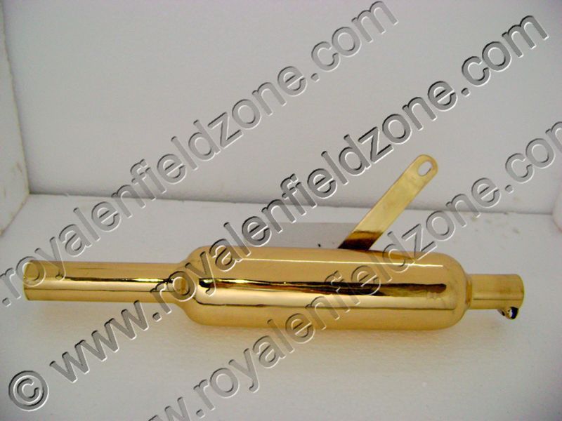 Royal enfield brass silencer for old model vintage g2 1962 bullet 350 standard ci engine cast iron engine