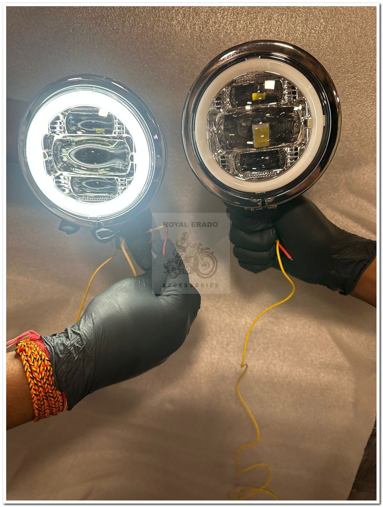 Harley Davidson super meteor 660 sm 650 meteor 350 fog light chrome with ring also fit to harley 883 harley street 750 harley fat boy harley rod street glide